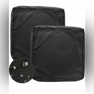 GUEGLSA Outdoor Replacement Cushion Covers 24x24x5 inch, Waterproof Set of 2